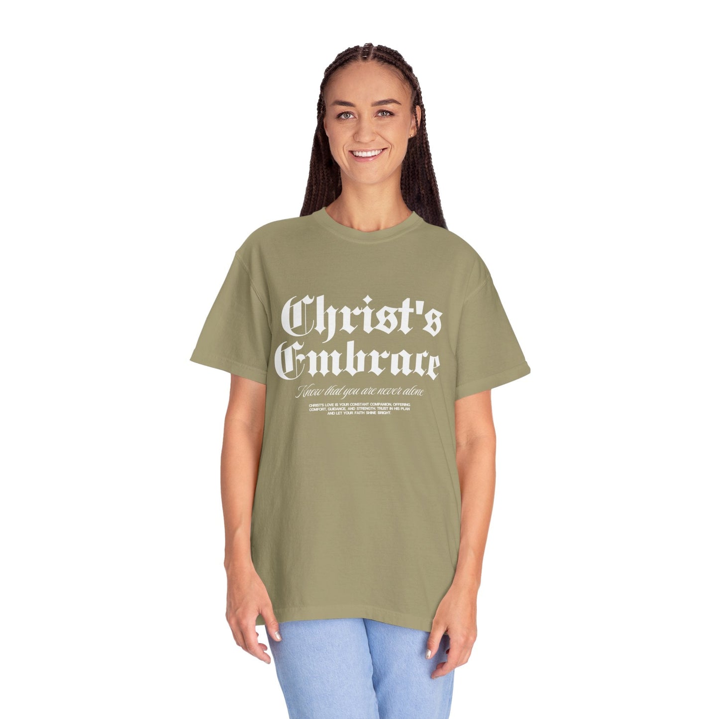 Christ's Embrace Women's Ring Spun Cotton T-Shirt - Faith, Can Apparel