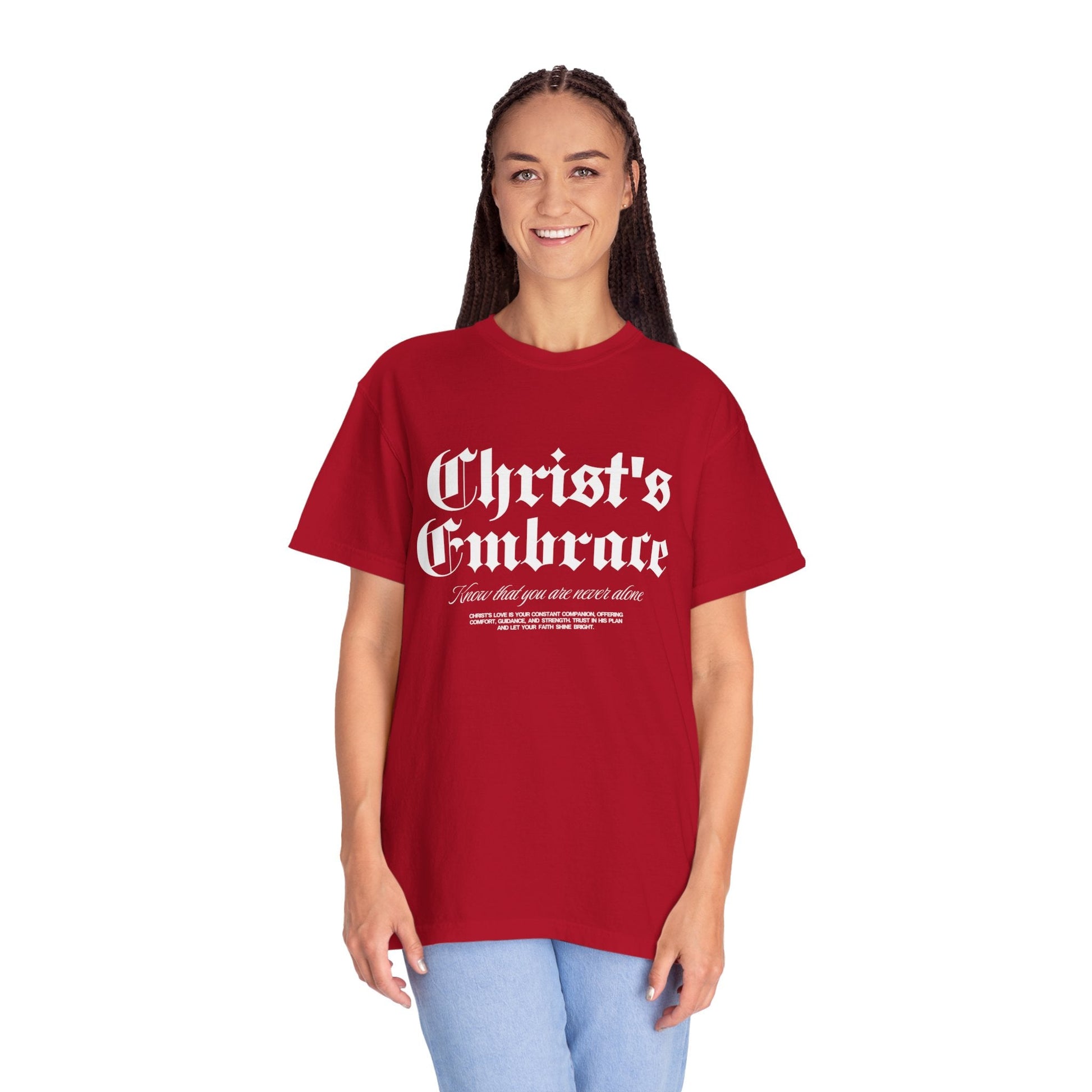Christ's Embrace Women's Ring Spun Cotton T-Shirt - Faith, Can Apparel