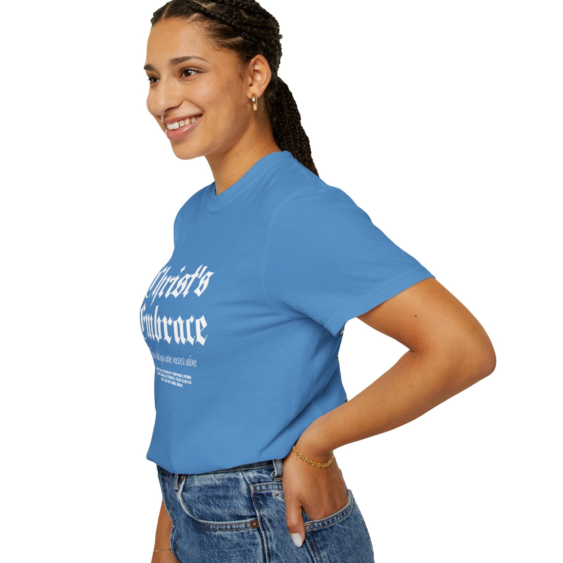 Christ's Embrace Women's Ring Spun Cotton T-Shirt - Faith, Can Apparel