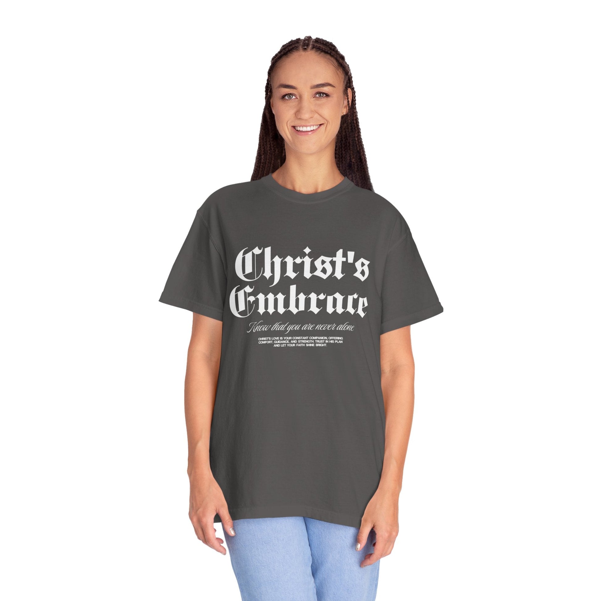 Christ's Embrace Women's Ring Spun Cotton T-Shirt - Faith, Can Apparel