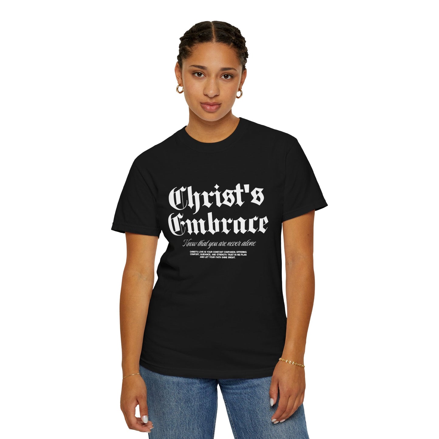 Christ's Embrace Women's Ring Spun Cotton T-Shirt - Faith, Can Apparel