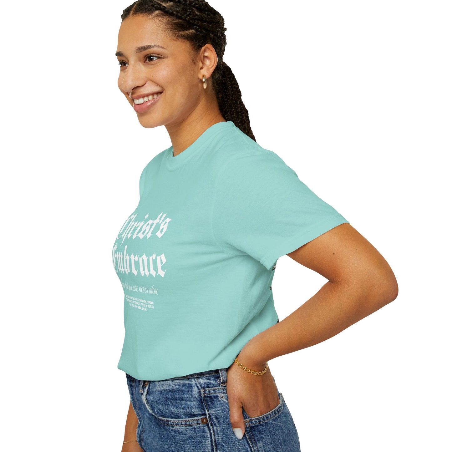 Christ's Embrace Women's Ring Spun Cotton T-Shirt - Faith, Can Apparel