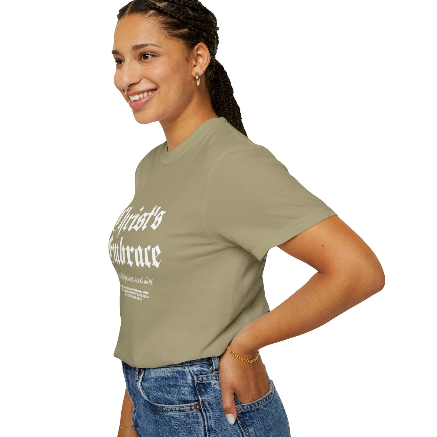 Christ's Embrace Women's Ring Spun Cotton T-Shirt - Faith, Can Apparel