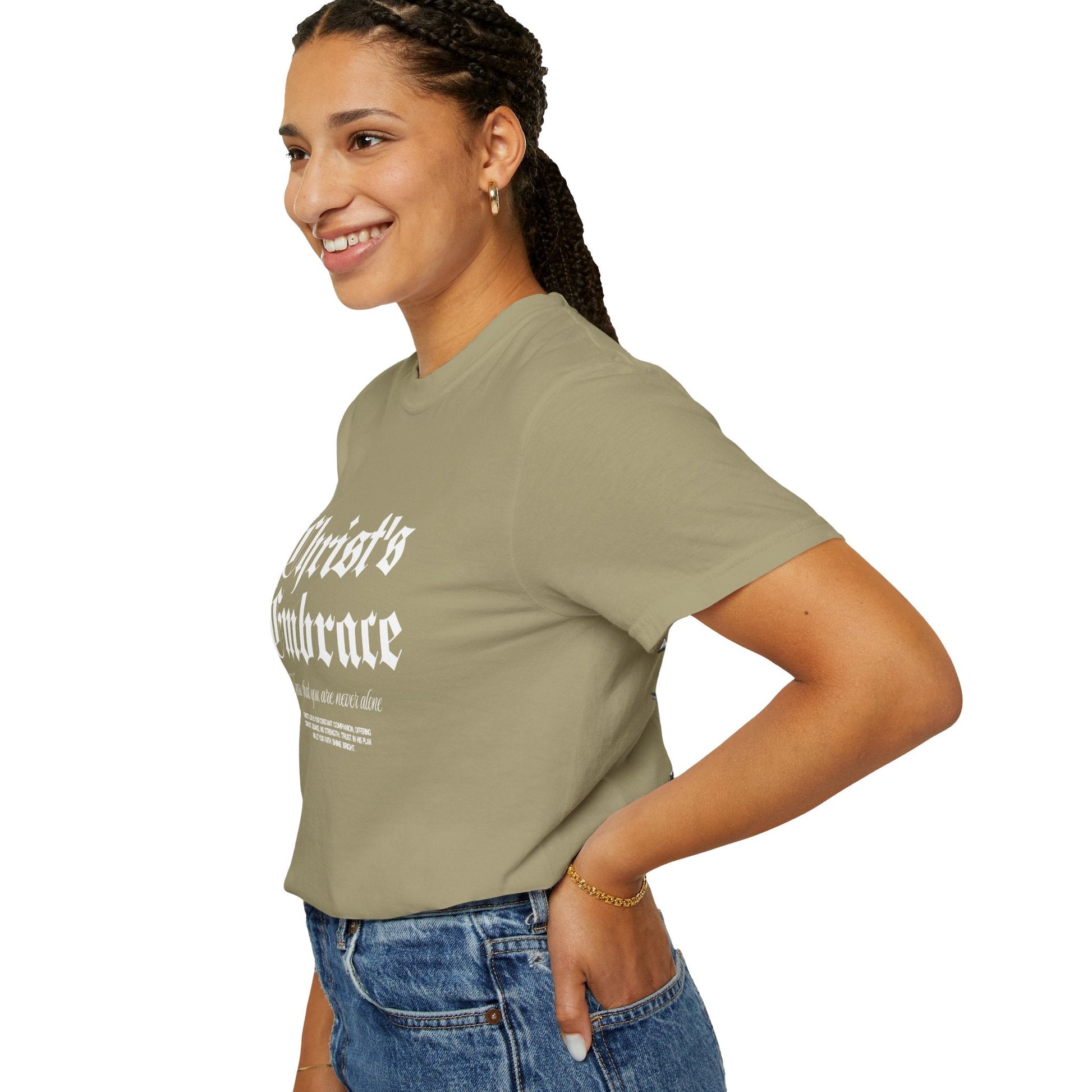 Christ's Embrace Women's Ring Spun Cotton T-Shirt - Faith, Can Apparel