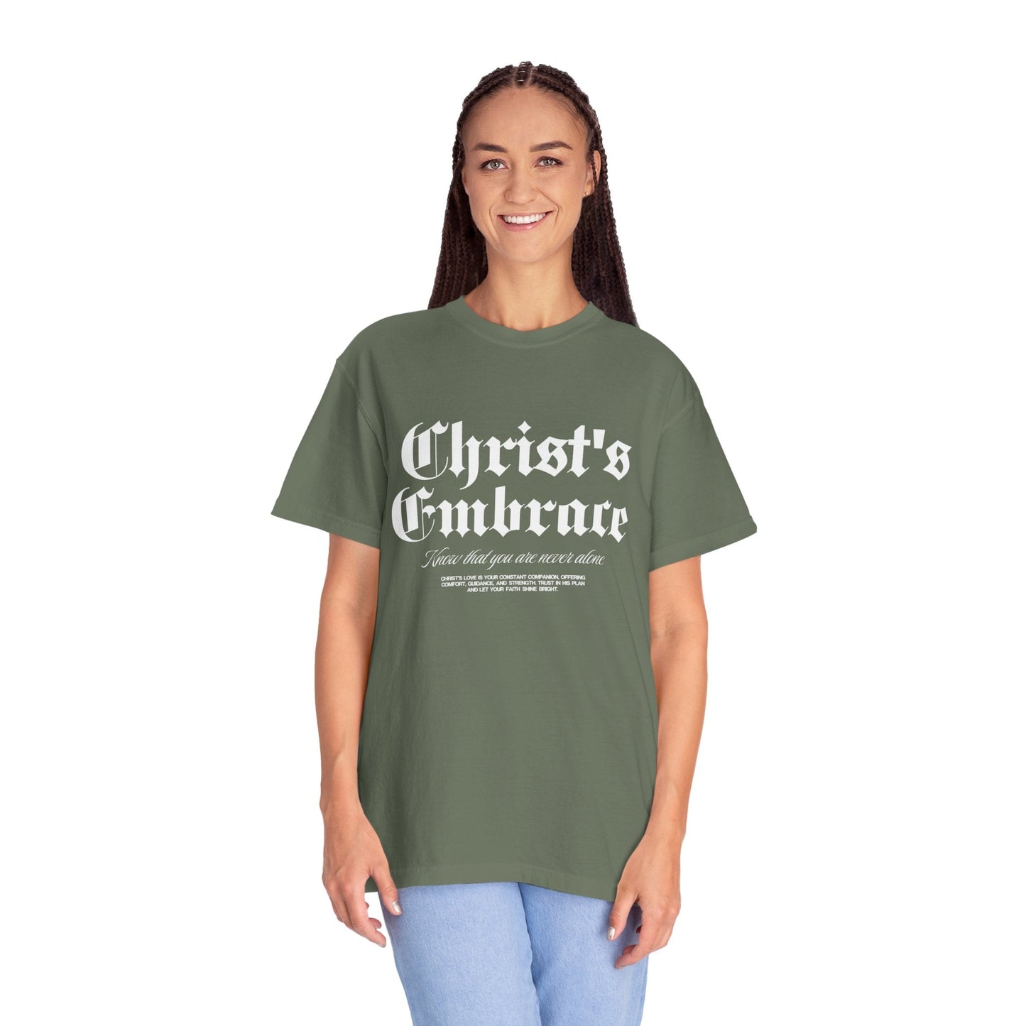 Christ's Embrace Women's Ring Spun Cotton T-Shirt - Faith, Can Apparel