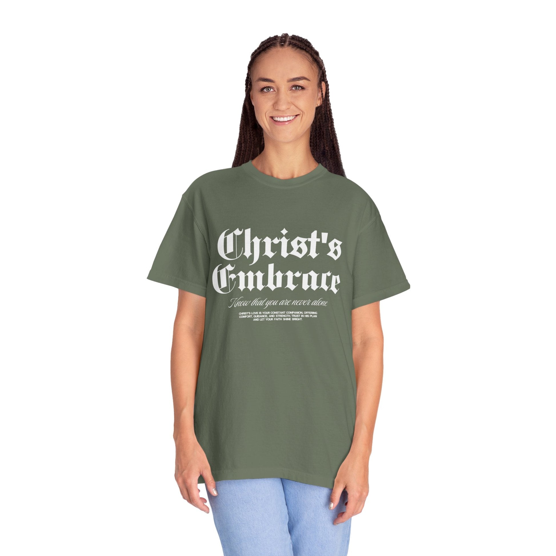Christ's Embrace Women's Ring Spun Cotton T-Shirt - Faith, Can Apparel