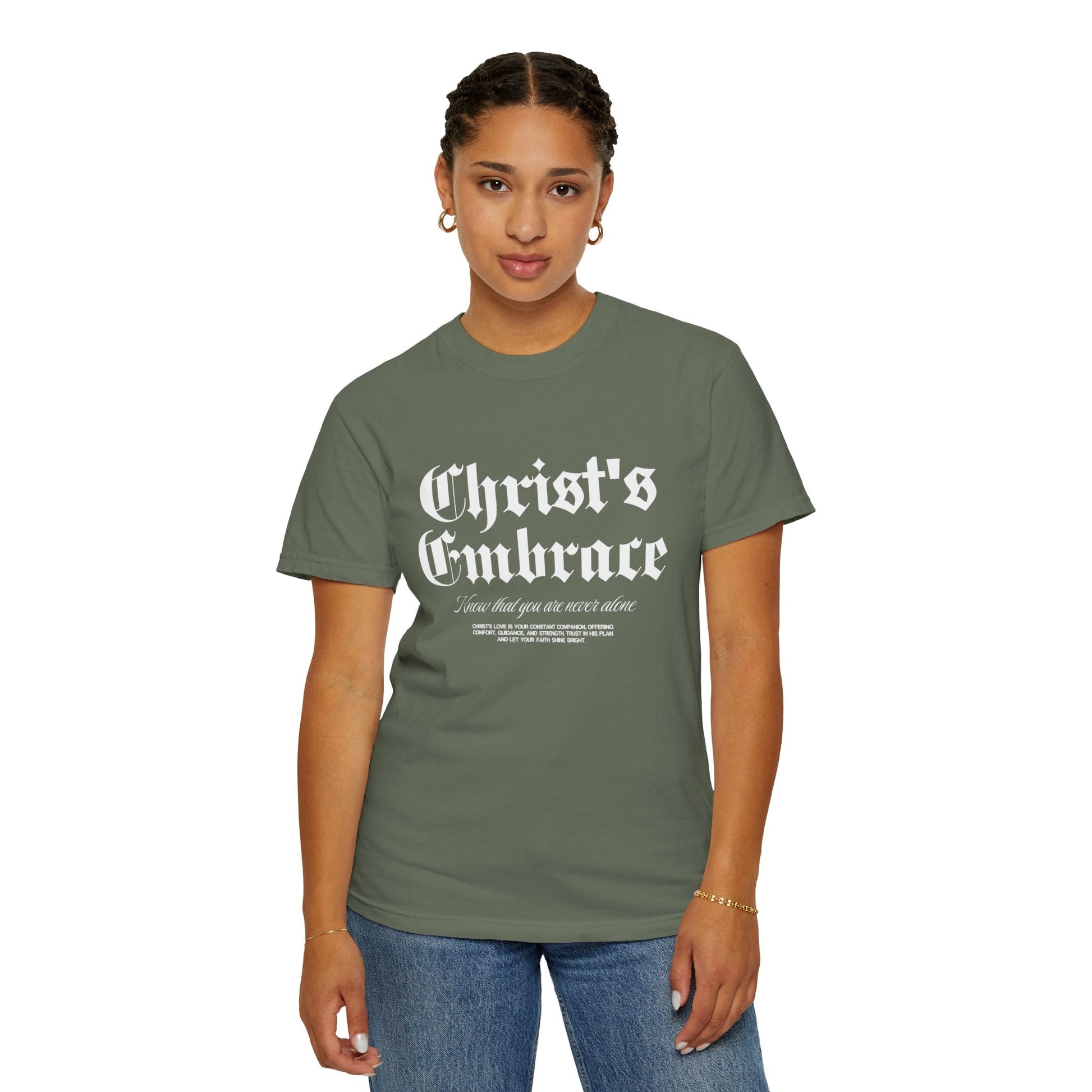 Christ's Embrace Women's Ring Spun Cotton T-Shirt - Faith, Can Apparel