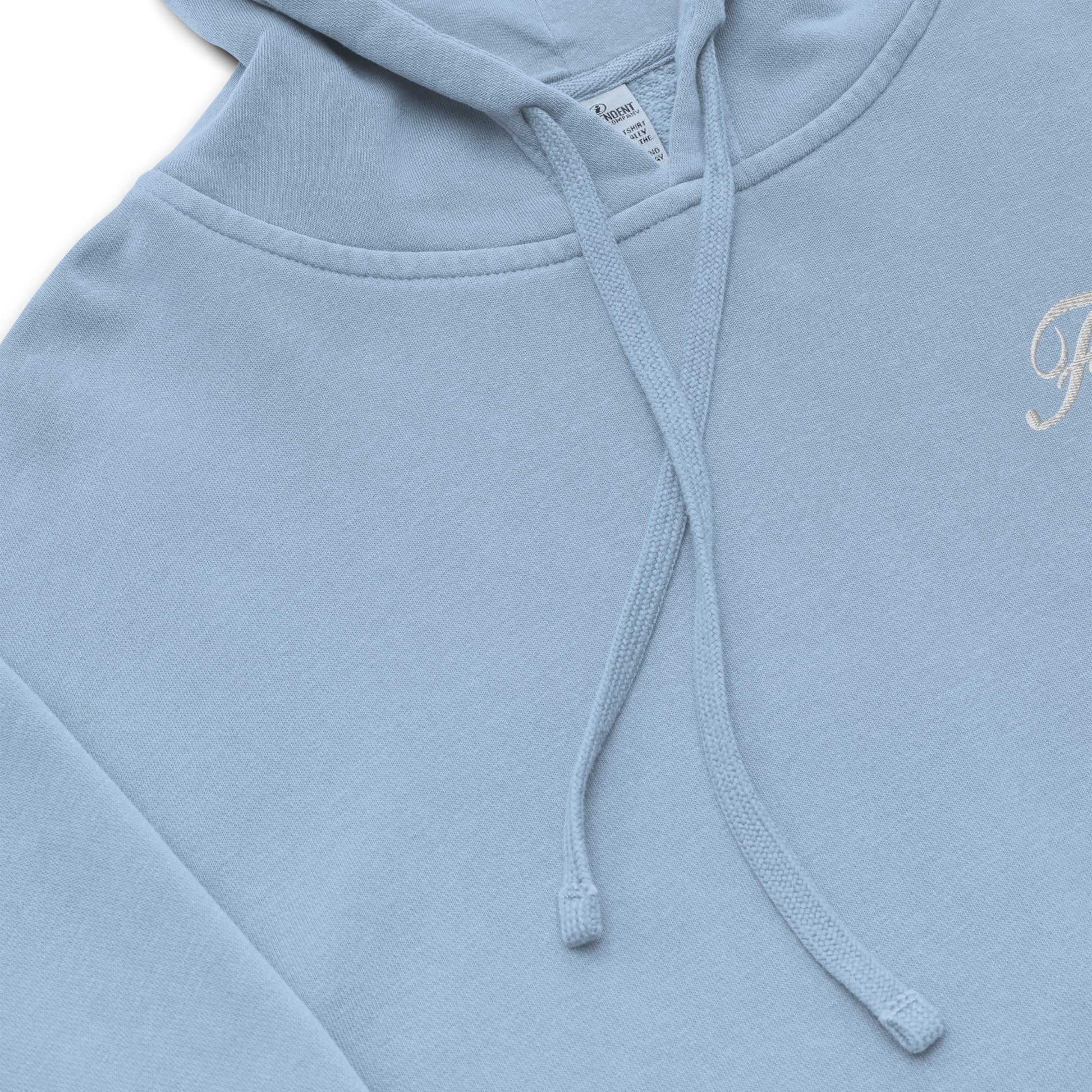 Embroidered Holy Trinity "Faith" Set Unisex Pigment Dyed Hoodie - Faith, Can Apparel