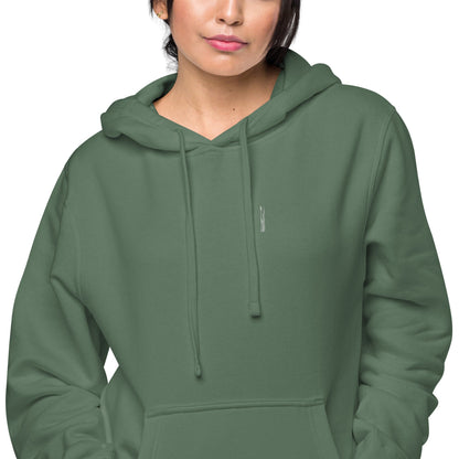 Embroidered Holy Trinity "Faith" Set Unisex Pigment Dyed Hoodie - Faith, Can Apparel