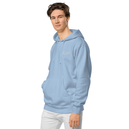 Embroidered Holy Trinity "Faith" Set Unisex Pigment Dyed Hoodie - Faith, Can Apparel