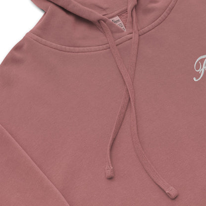 Embroidered Holy Trinity "Faith" Set Unisex Pigment Dyed Hoodie - Faith, Can Apparel