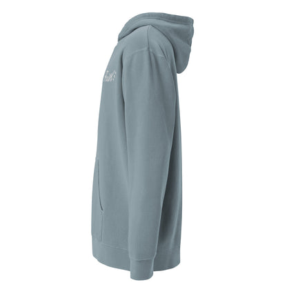 Embroidered Holy Trinity "Faith" Set Unisex Pigment Dyed Hoodie - Faith, Can Apparel