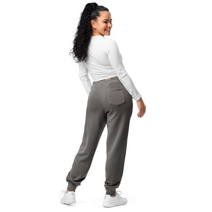 Embroidered Holy Trinity "Faith" Set Unisex Pigment Dyed Sweatpants - Faith, Can Apparel