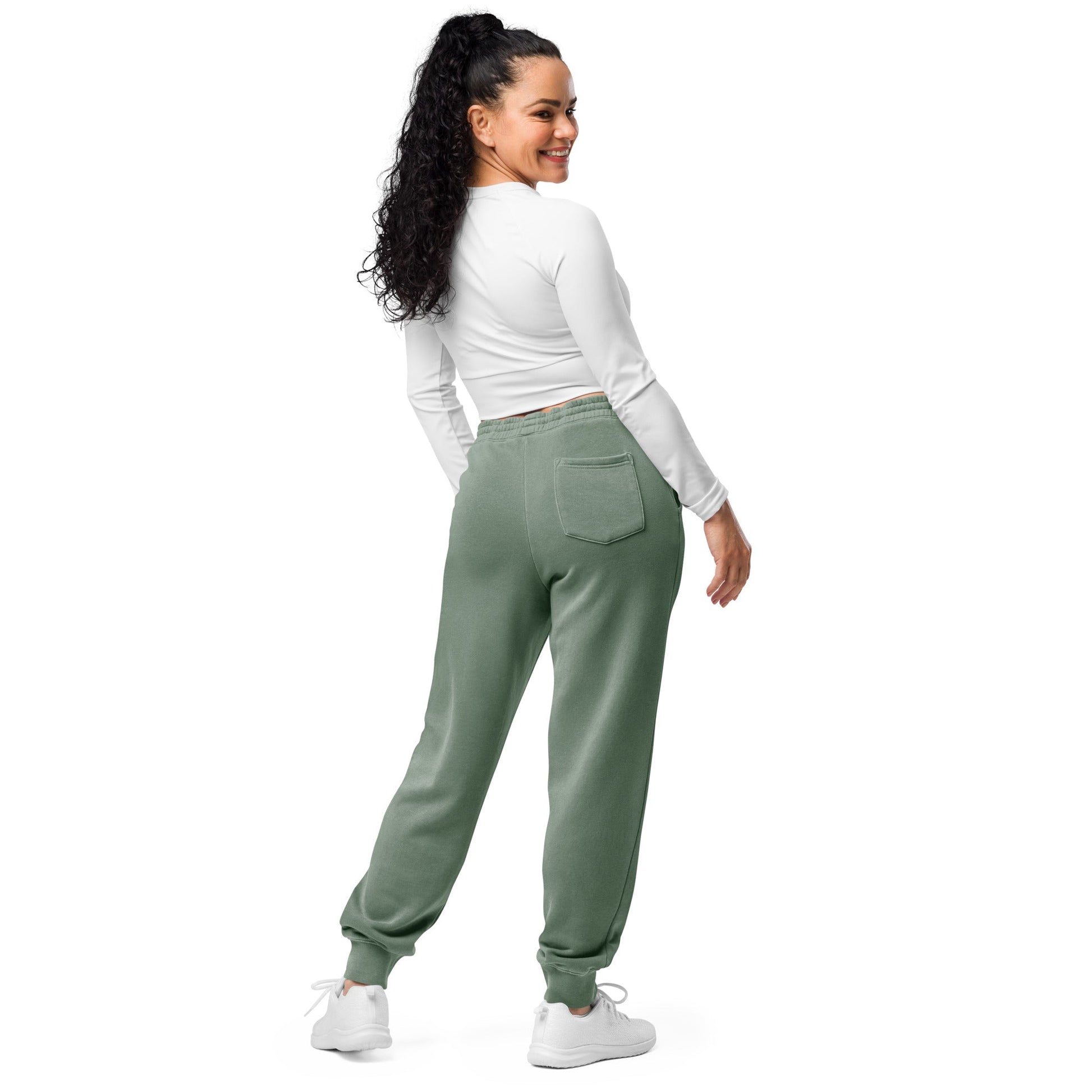 Embroidered Holy Trinity "Faith" Set Unisex Pigment Dyed Sweatpants - Faith, Can Apparel