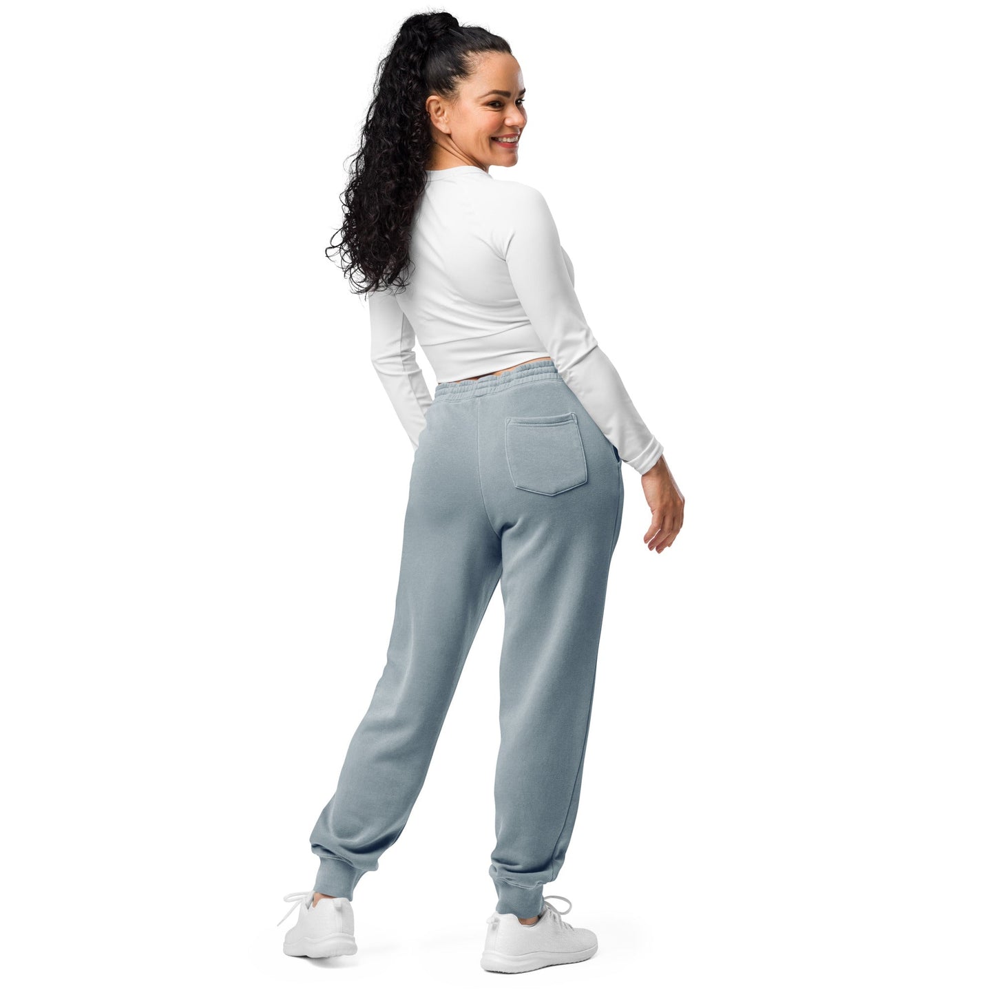 Embroidered Holy Trinity "Faith" Set Unisex Pigment Dyed Sweatpants - Faith, Can Apparel