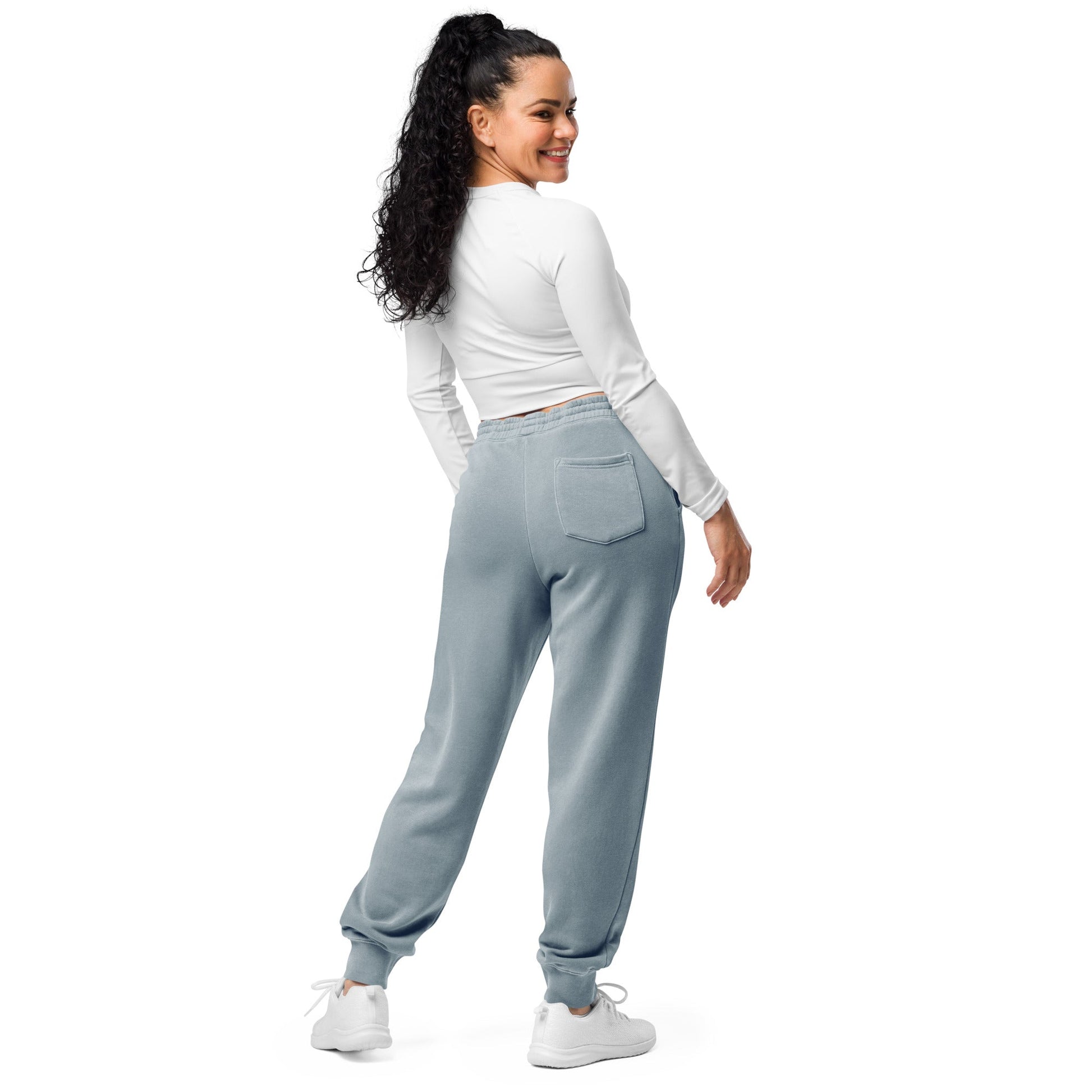Embroidered Holy Trinity "Faith" Set Unisex Pigment Dyed Sweatpants - Faith, Can Apparel