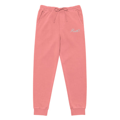 Embroidered Holy Trinity "Faith" Set Unisex Pigment Dyed Sweatpants - Faith, Can Apparel