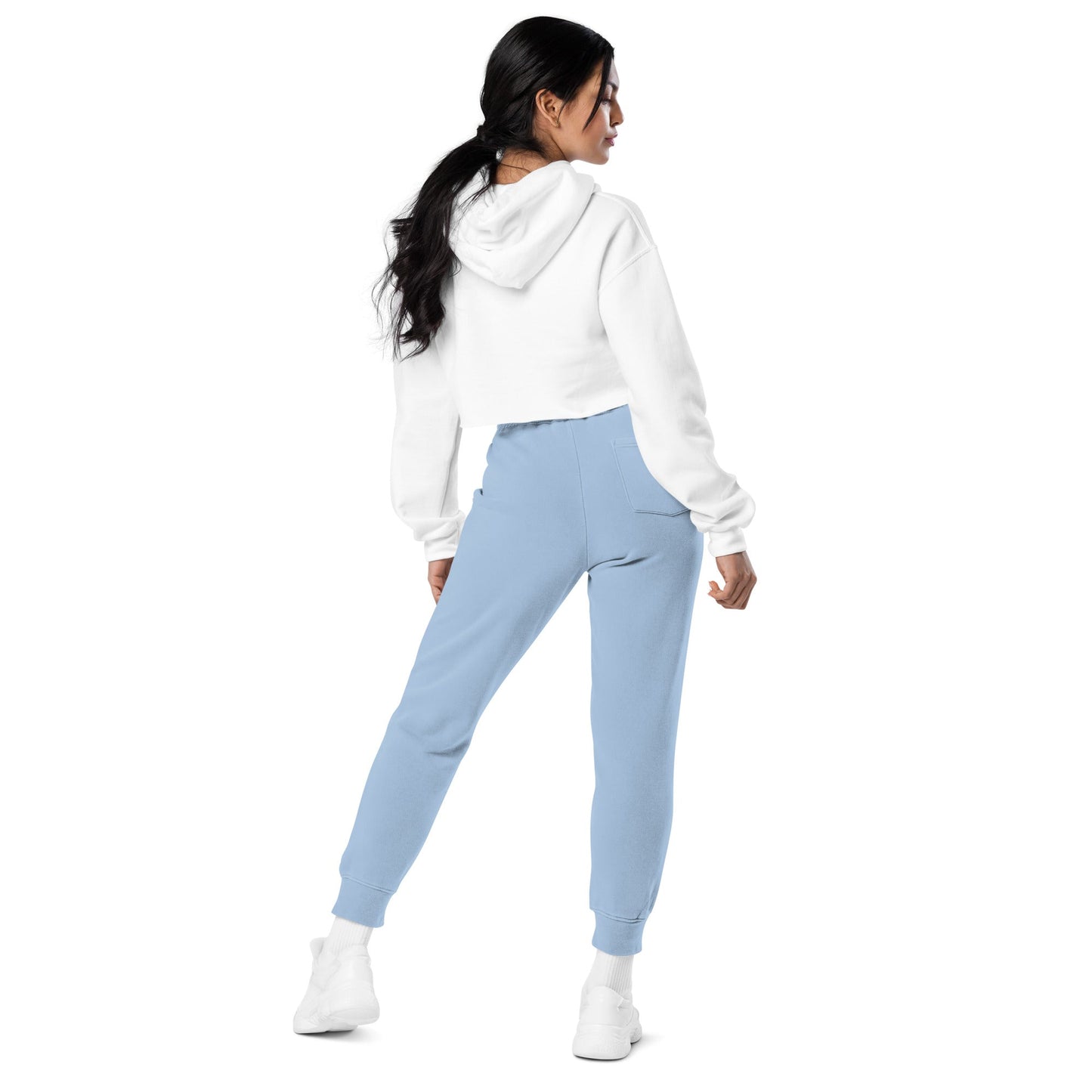 Embroidered Holy Trinity "Faith" Set Unisex Pigment Dyed Sweatpants - Faith, Can Apparel