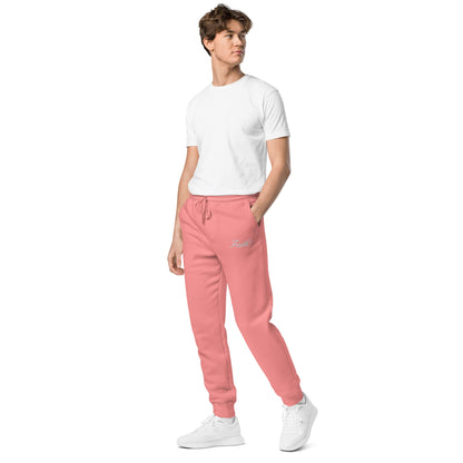 Embroidered Holy Trinity "Faith" Set Unisex Pigment Dyed Sweatpants - Faith, Can Apparel