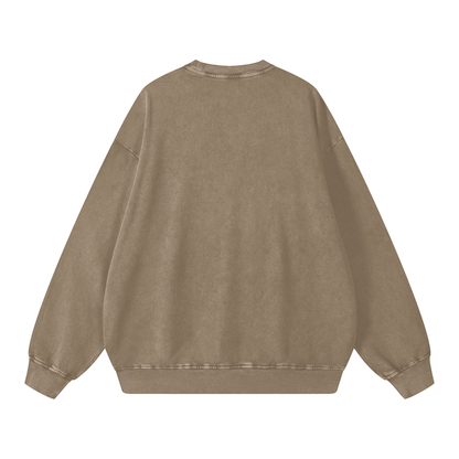 acid wash sweatshirt,oversized sweatshirt,unisex sweatshirt,casual streetwear,vintage-style sweatshirt,streetwear fashion,aesthetic outfits,trendy oversized fits,100% cotton sweatshirt,heavyweight sweatshirt