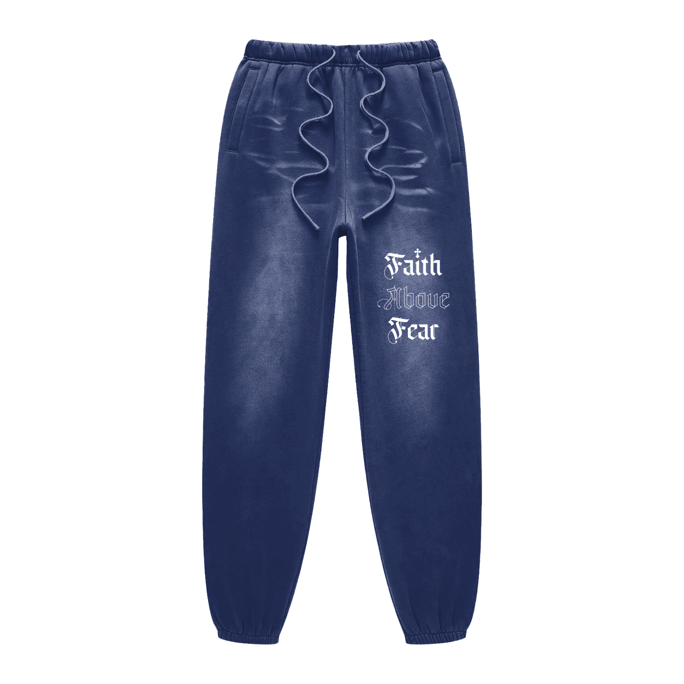 Faith Above Fear Sunfade Fleeced Unisex Sweatpants - Faith, Can Apparel