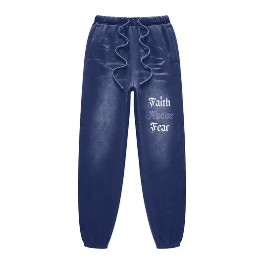 Faith Above Fear Sunfade Fleeced Unisex Sweatpants - Faith, Can Apparel
