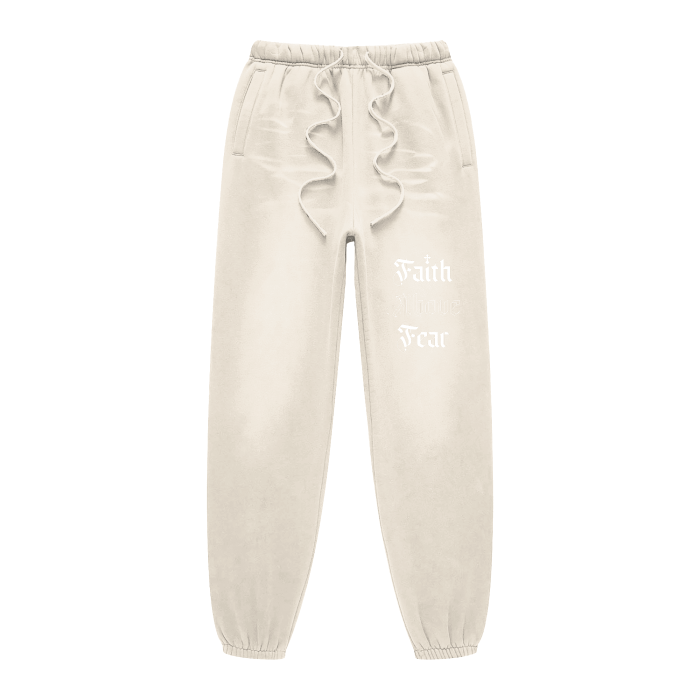 Faith Above Fear Sunfade Fleeced Unisex Sweatpants - Faith, Can Apparel