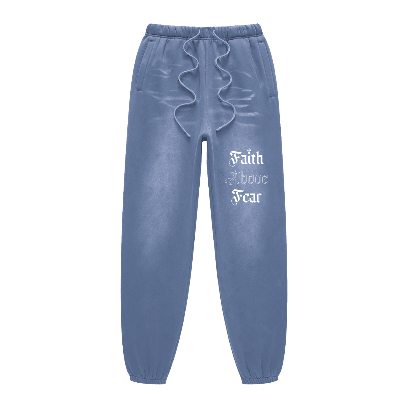 Faith Above Fear Sunfade Fleeced Unisex Sweatpants - Faith, Can Apparel