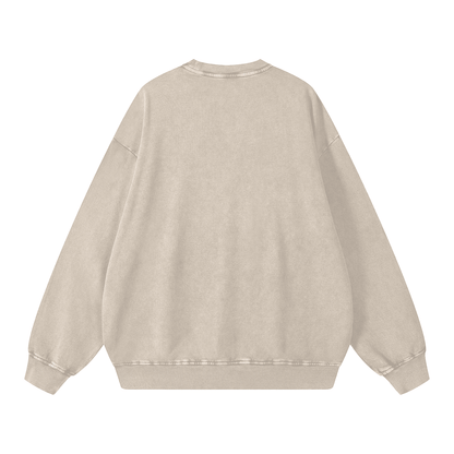 FRUIT OF THE SPIRIT Acid Washed Oversized Sweatshirt - Faith, Can Apparel