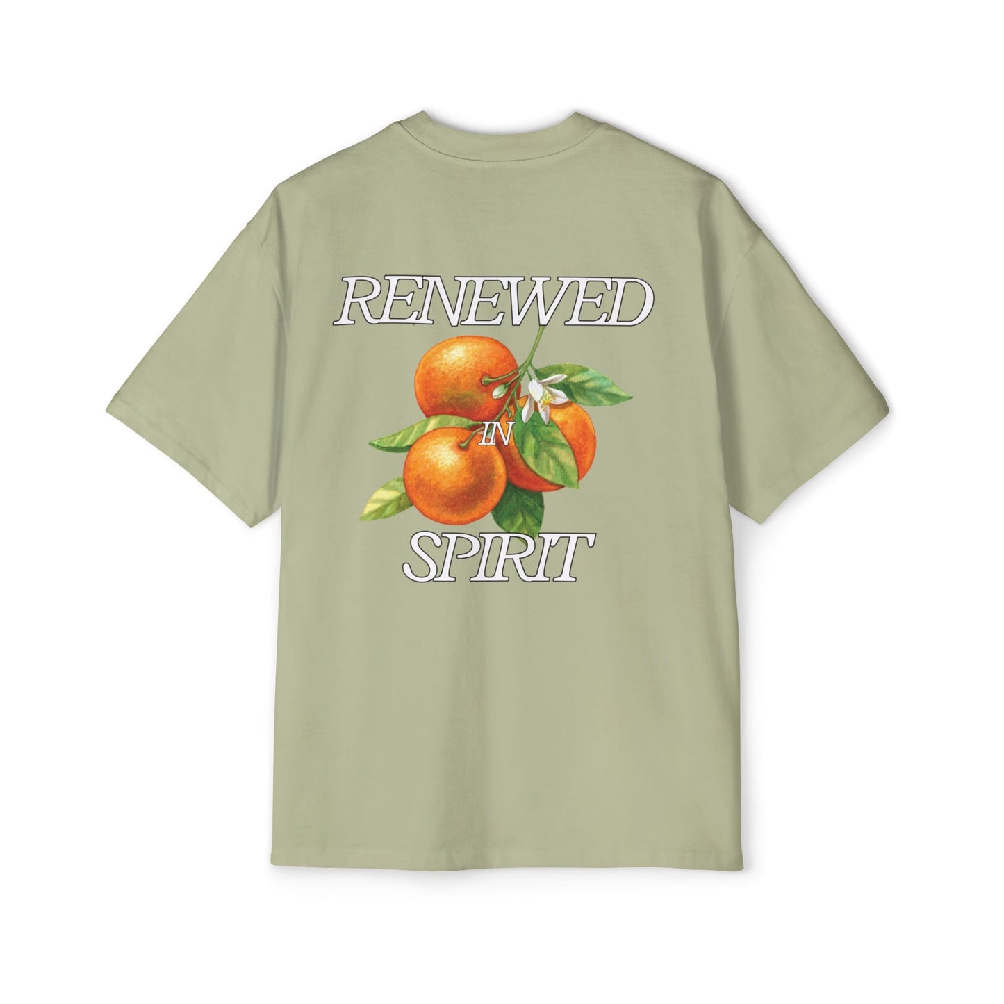 JESUS LEADS US TO NEW LIFE Men's Heavy Oversized Cotton T-Shirt - Faith, Can Apparel