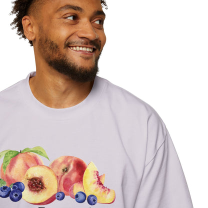 JESUS LEADS US TO NEW LIFE Men's Heavy Oversized Cotton T-Shirt - Faith, Can Apparel