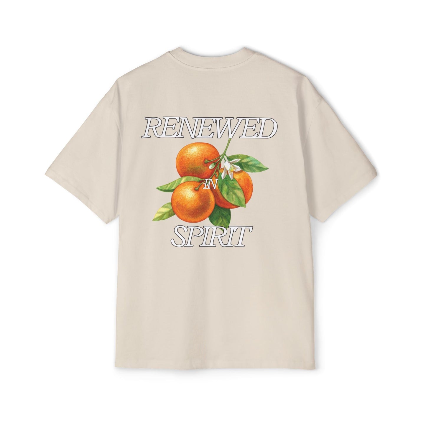 JESUS LEADS US TO NEW LIFE Men's Heavy Oversized Cotton T-Shirt - Faith, Can Apparel