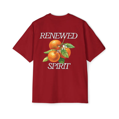 JESUS LEADS US TO NEW LIFE Men's Heavy Oversized Cotton T-Shirt - Faith, Can Apparel