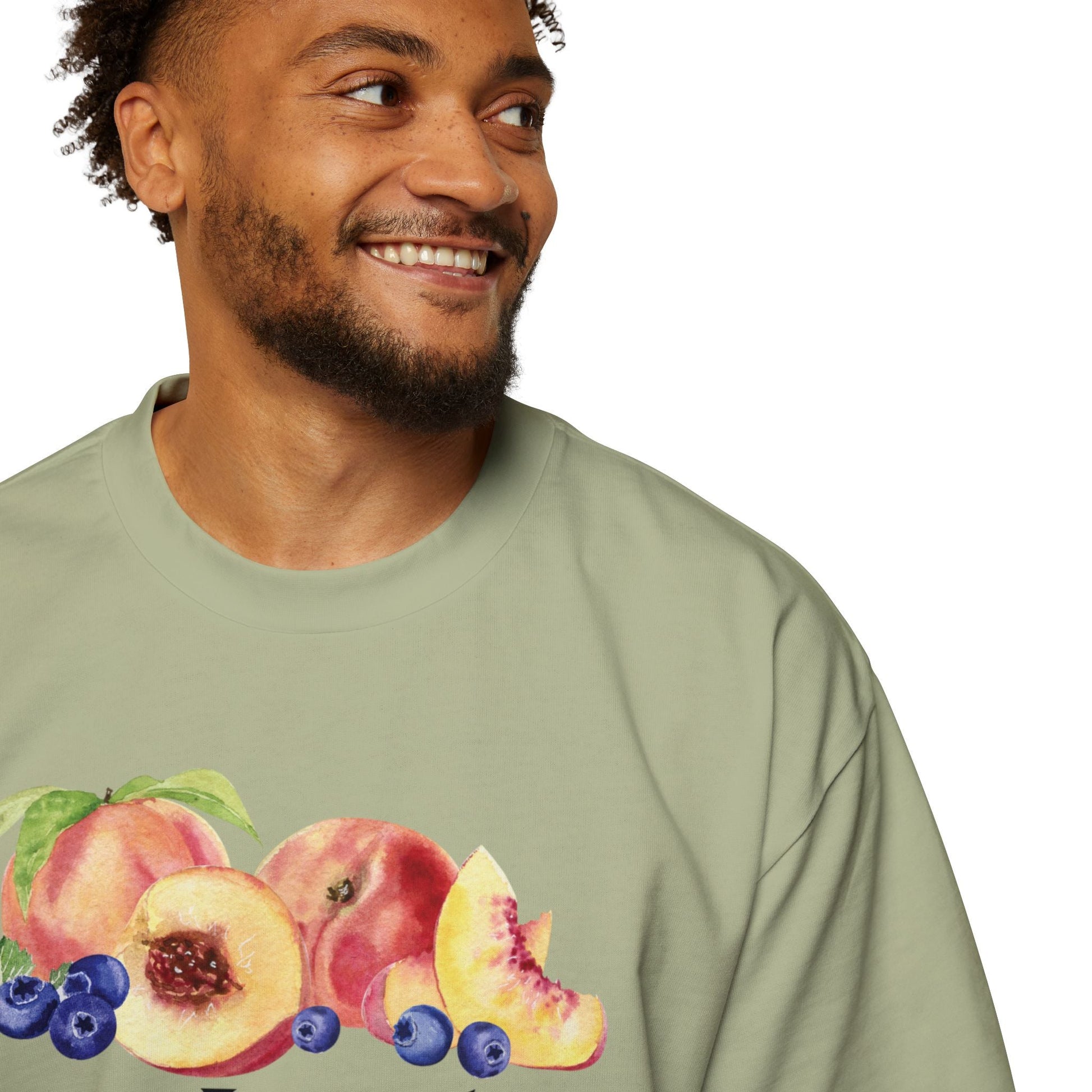 JESUS LEADS US TO NEW LIFE Men's Heavy Oversized Cotton T-Shirt - Faith, Can Apparel