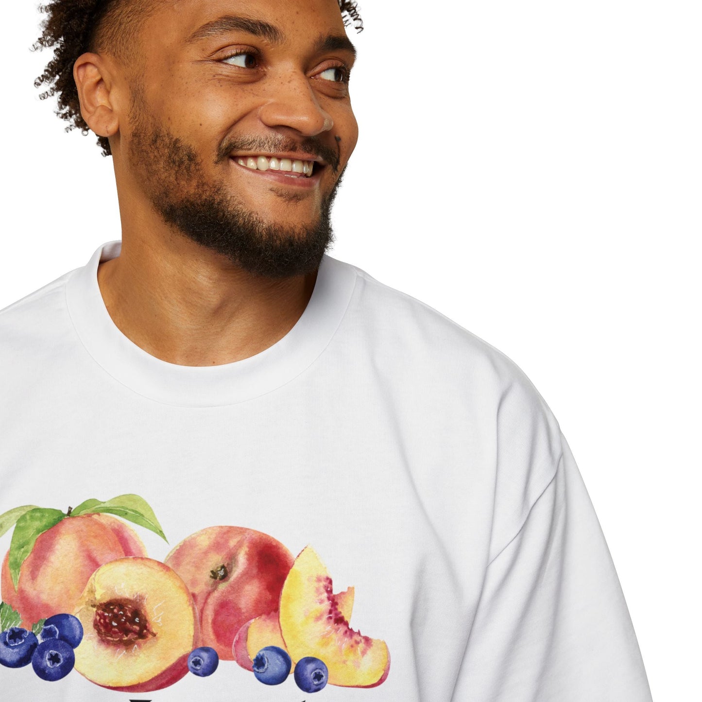 JESUS LEADS US TO NEW LIFE Men's Heavy Oversized Cotton T-Shirt - Faith, Can Apparel
