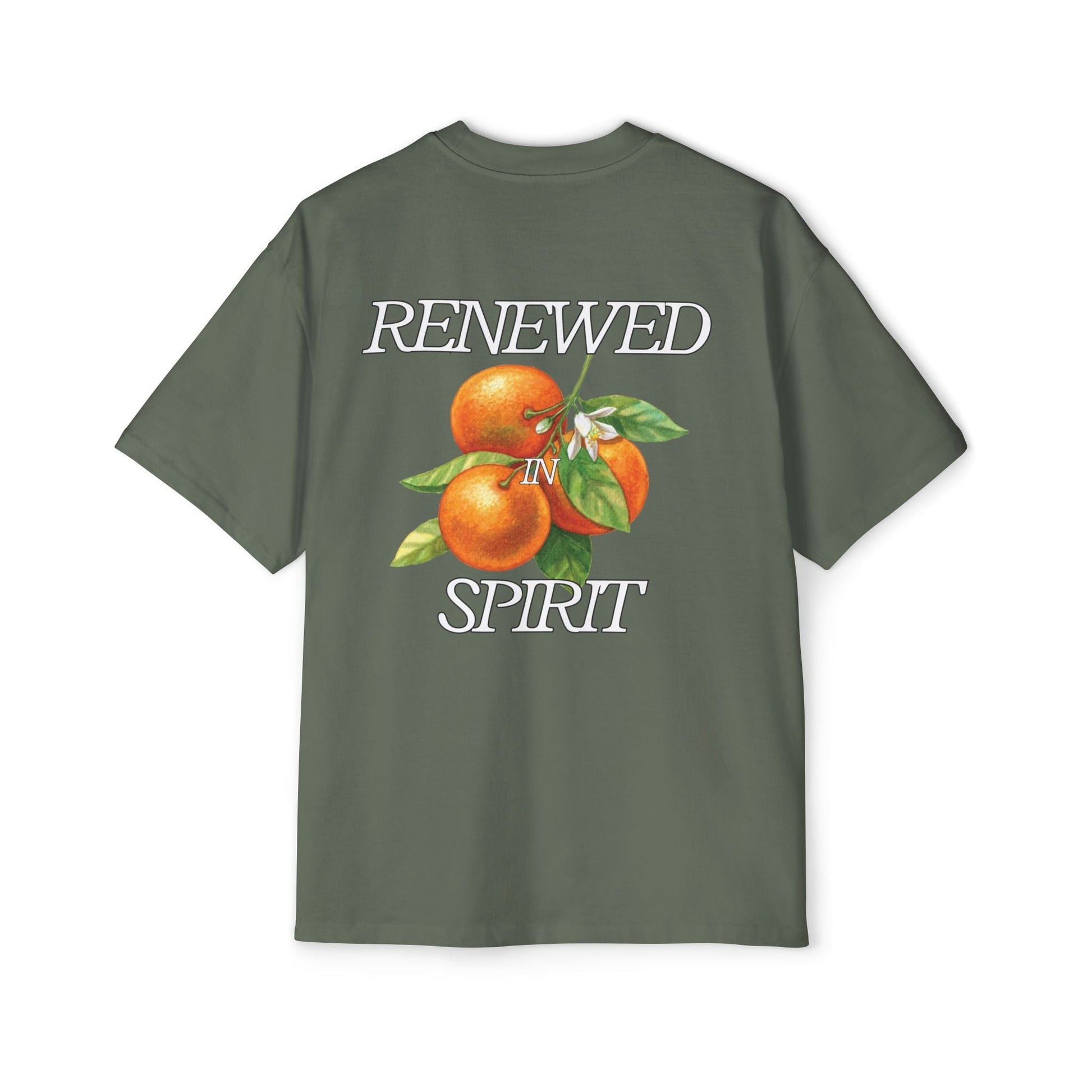 JESUS LEADS US TO NEW LIFE Men's Heavy Oversized Cotton T-Shirt - Faith, Can Apparel