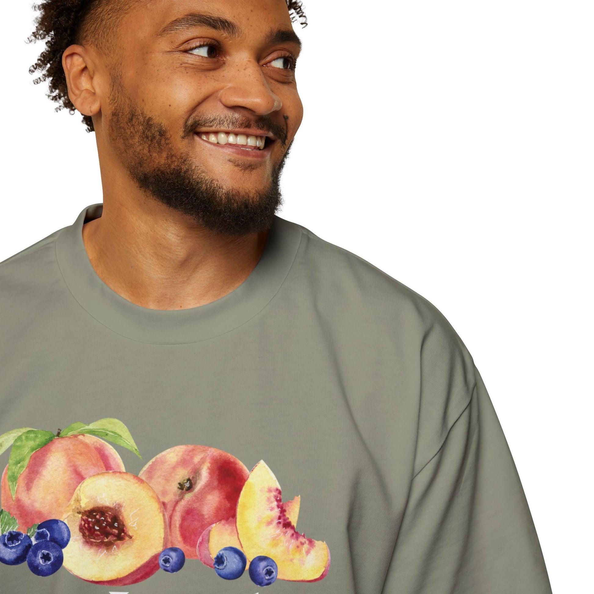 JESUS LEADS US TO NEW LIFE Men's Heavy Oversized Cotton T-Shirt - Faith, Can Apparel