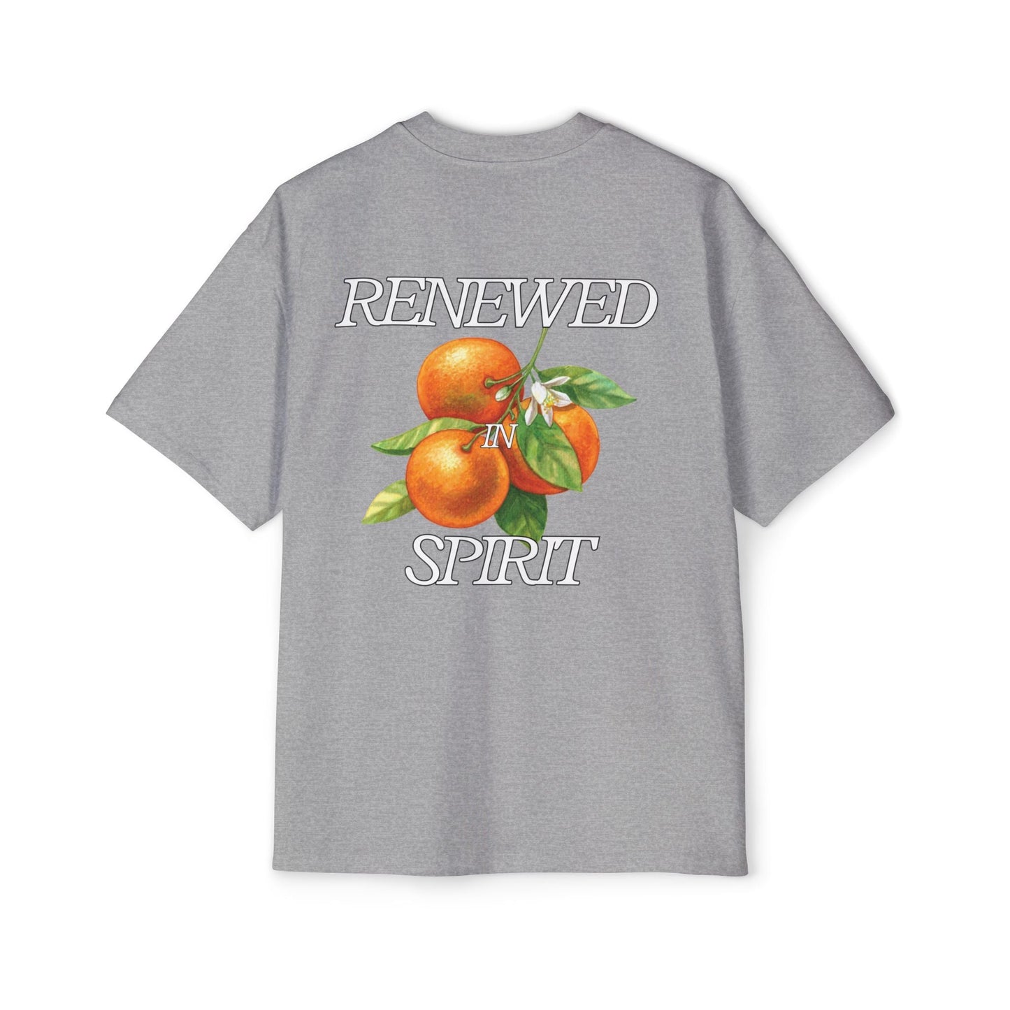 JESUS LEADS US TO NEW LIFE Men's Heavy Oversized Cotton T-Shirt - Faith, Can Apparel