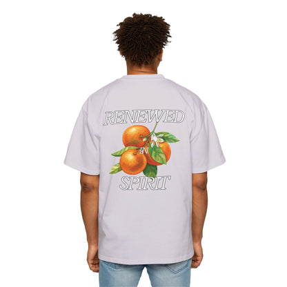 JESUS LEADS US TO NEW LIFE Men's Heavy Oversized Cotton T-Shirt - Faith, Can Apparel