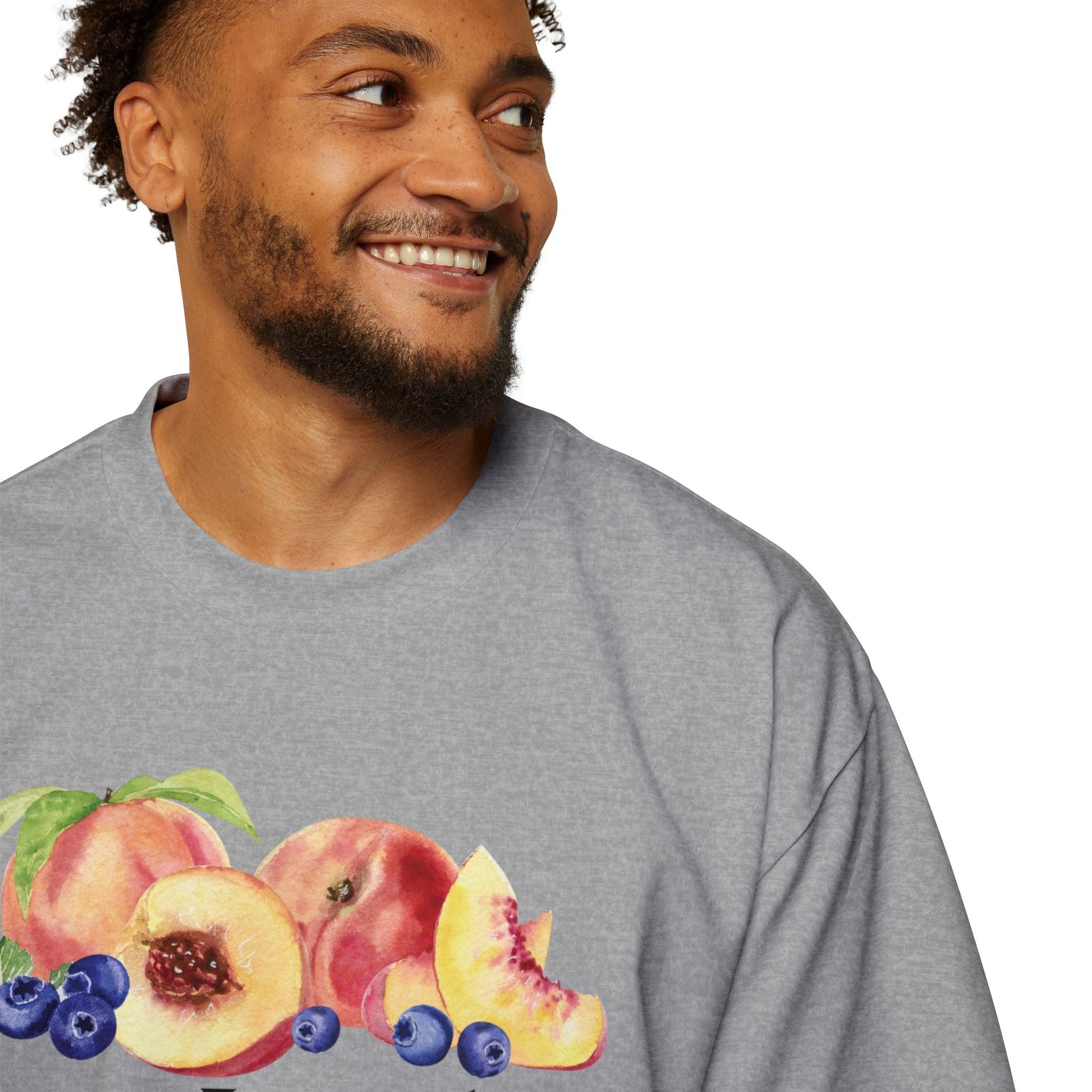 JESUS LEADS US TO NEW LIFE Men's Heavy Oversized Cotton T-Shirt - Faith, Can Apparel