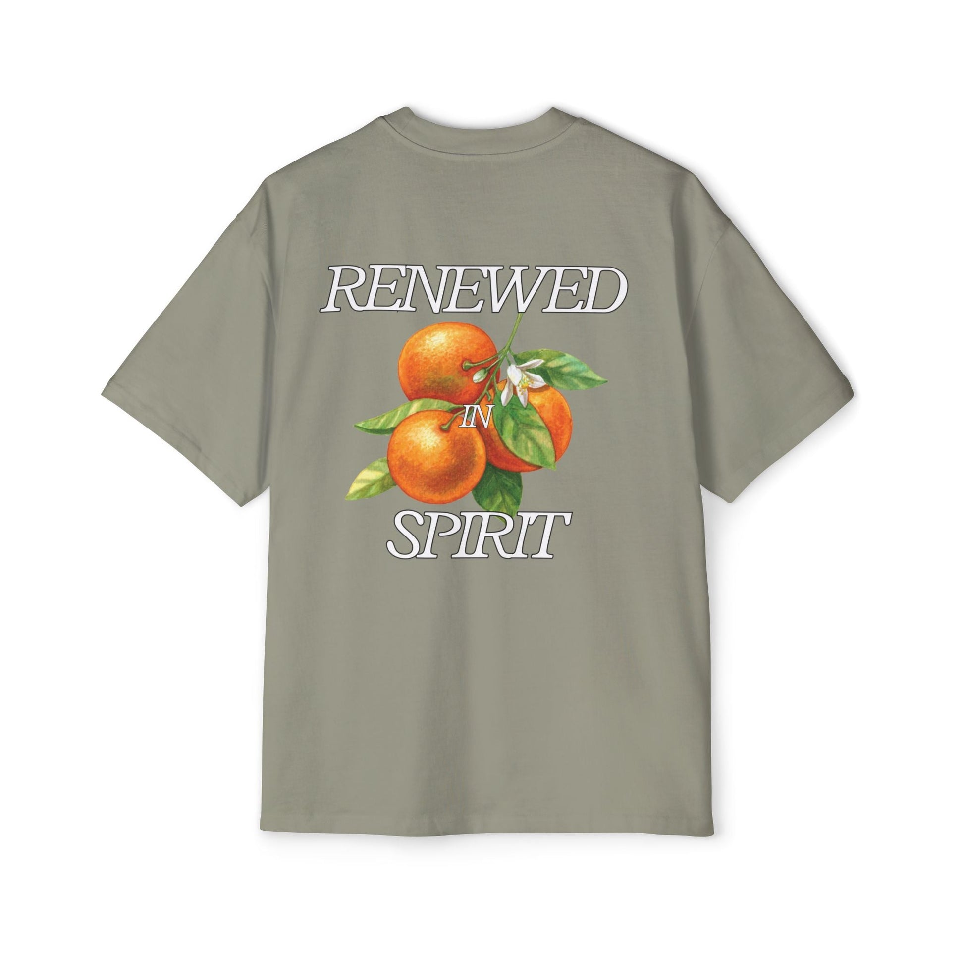 JESUS LEADS US TO NEW LIFE Men's Heavy Oversized Cotton T-Shirt - Faith, Can Apparel
