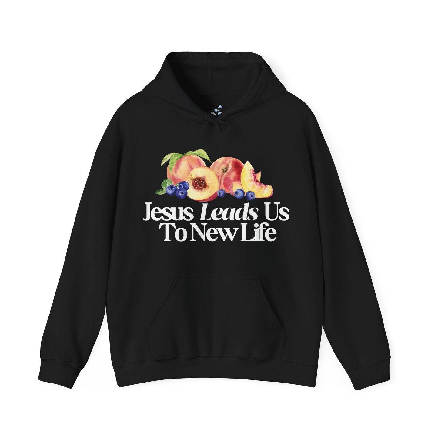 JESUS LEADS US TO NEW LIFE Unisex Heavy Blend Hoodie - Faith, Can Apparel