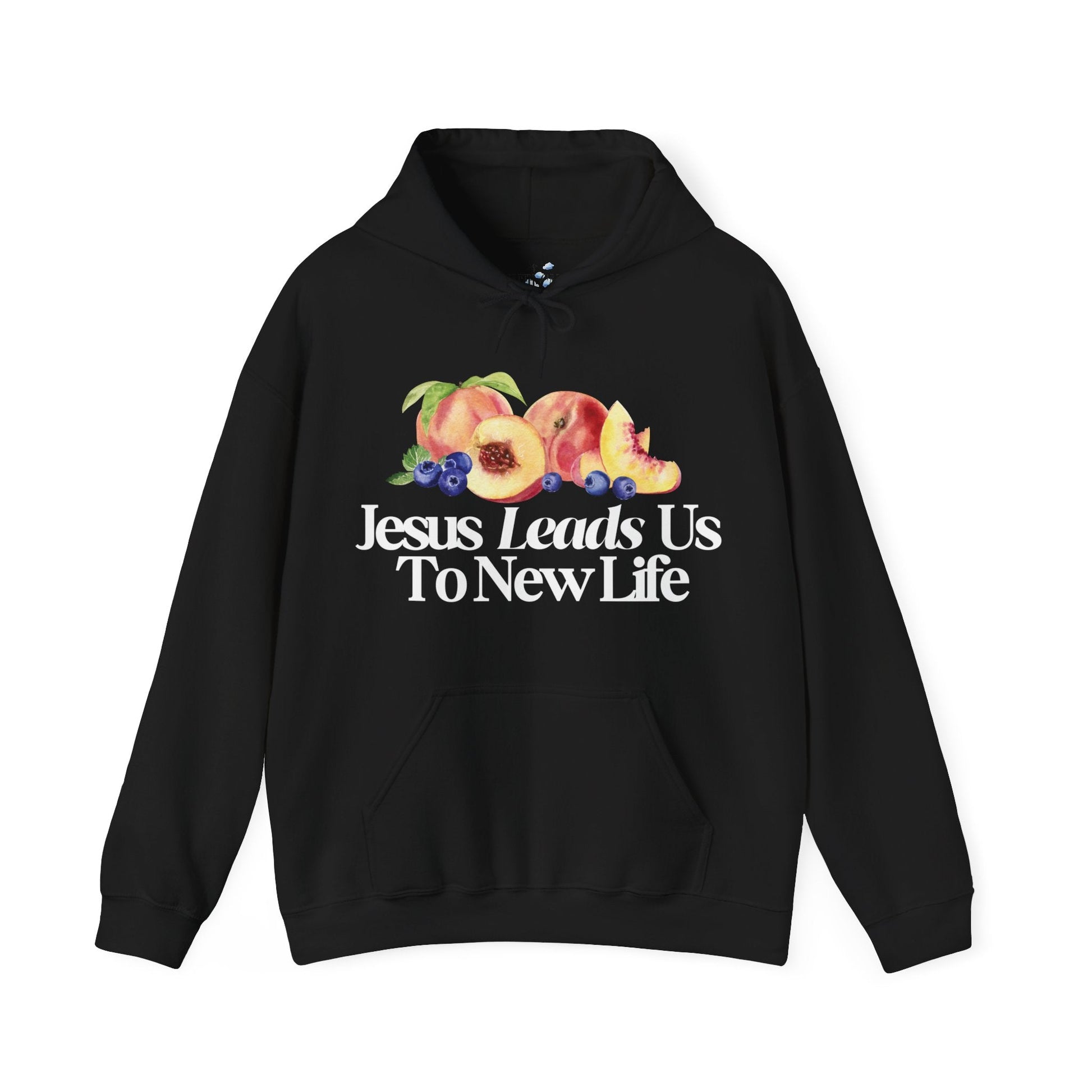 JESUS LEADS US TO NEW LIFE Unisex Heavy Blend Hoodie - Faith, Can Apparel