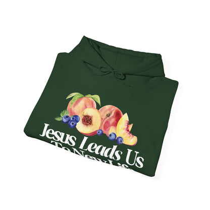 JESUS LEADS US TO NEW LIFE Unisex Heavy Blend Hoodie - Faith, Can Apparel