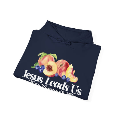 JESUS LEADS US TO NEW LIFE Unisex Heavy Blend Hoodie - Faith, Can Apparel