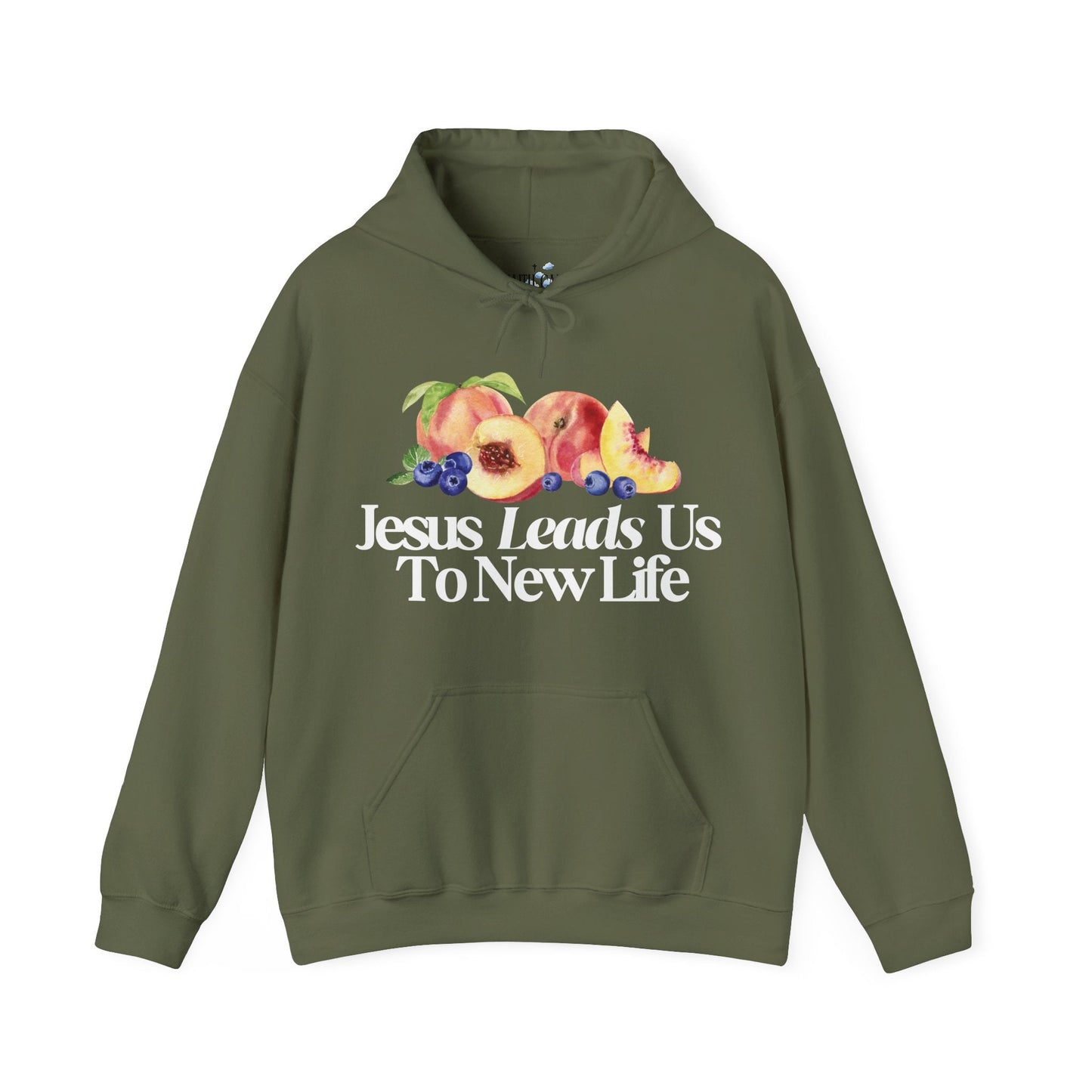 JESUS LEADS US TO NEW LIFE Unisex Heavy Blend Hoodie - Faith, Can Apparel