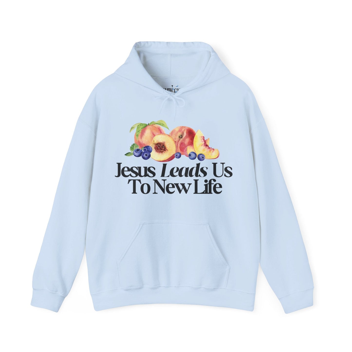 JESUS LEADS US TO NEW LIFE Unisex Heavy Blend Hoodie - Faith, Can Apparel
