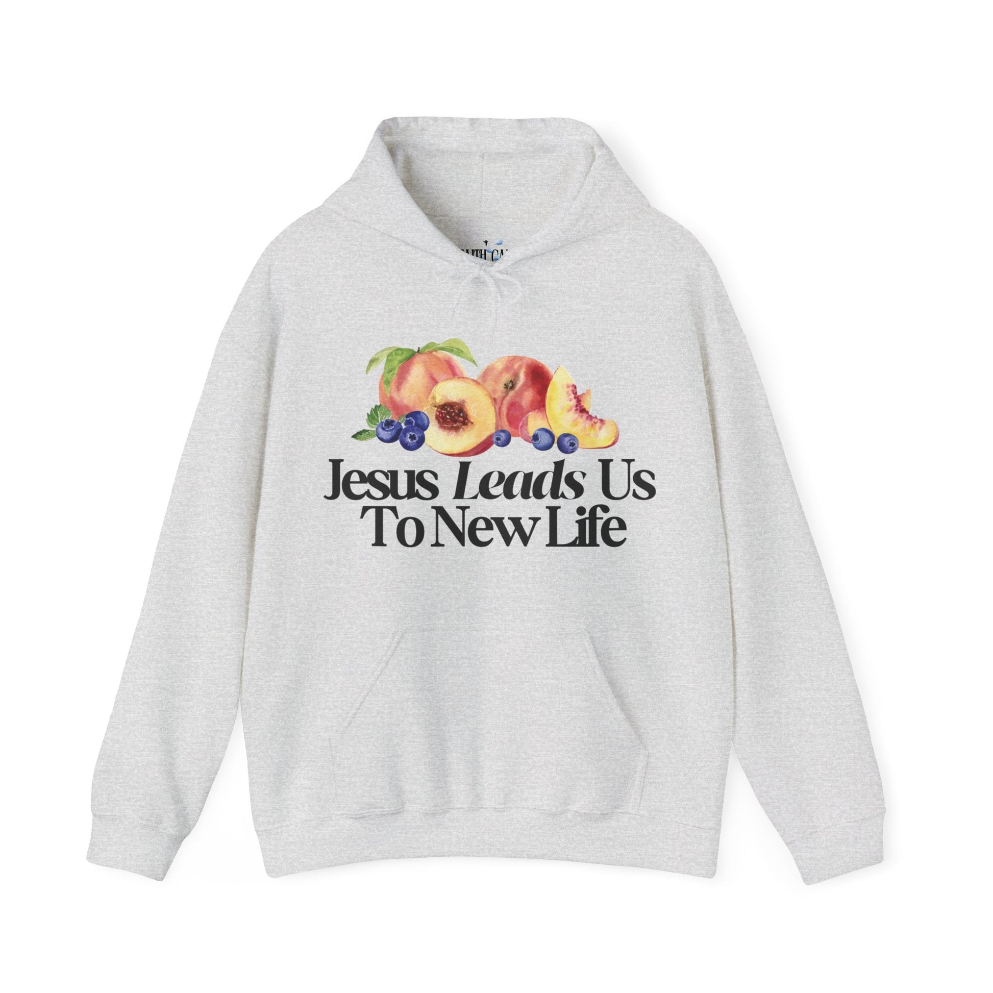 JESUS LEADS US TO NEW LIFE Unisex Heavy Blend Hoodie - Faith, Can Apparel