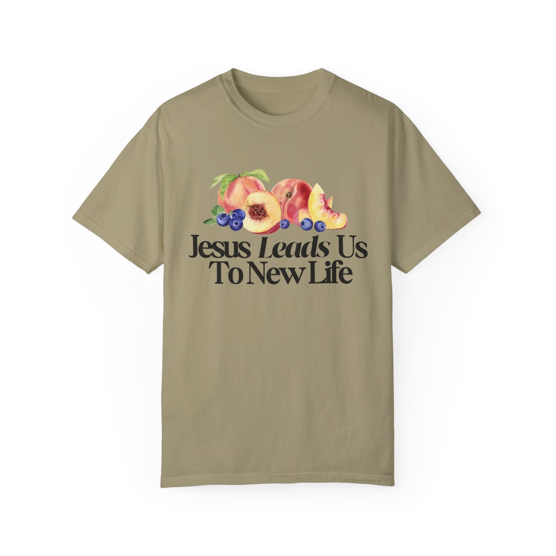 JESUS LEADS US TO NEW LIFE Women's Ring Spun Cotton T-Shirt - Faith, Can Apparel
