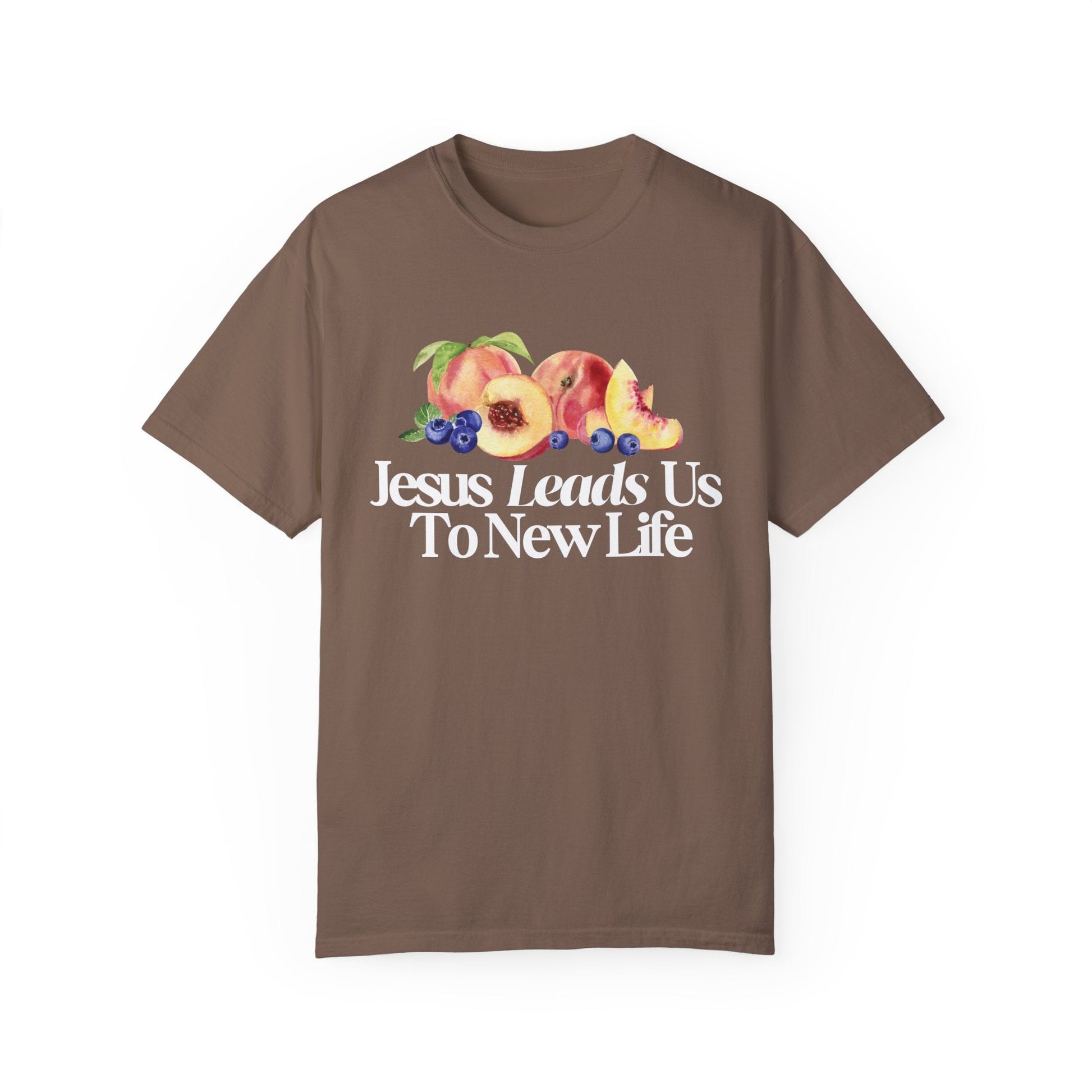 JESUS LEADS US TO NEW LIFE Women's Ring Spun Cotton T-Shirt - Faith, Can Apparel